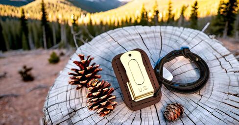 Mythrojan Brass and Steel Pet Training Clicker Puppy Dog Training Cricket Clicker U.S. Engraved WII Military Gear Metal Clicker in Kuwait