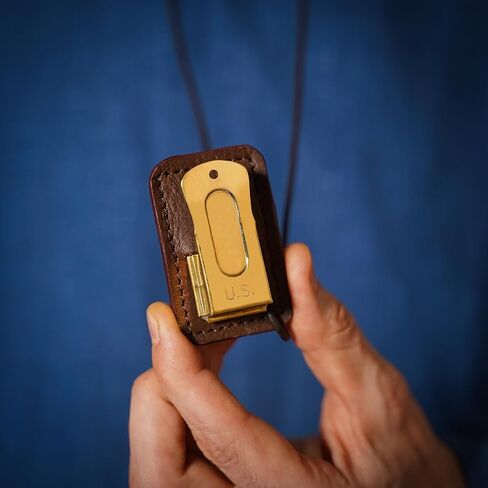 Mythrojan Brass and Steel Pet Training Clicker Puppy Dog Training Cricket Clicker U.S. Engraved WII Military Gear Metal Clicker in Kuwait