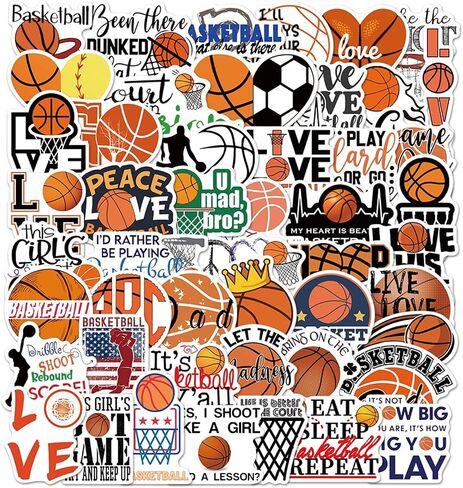 Volleyball Stickers for Kids, 50PCS Motivational Volleyball Water Bottle Decals, Love Sports Stickers Vinyl Waterproof Decals for Notebook Water Bottles Laptop Computer Phone Guitar in Saudi Arabia