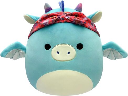 Squishmallows Original 14-Inch Earling Neon Green Mushroom Bat - Official Jazwares Plush (Large) in Saudi Arabia