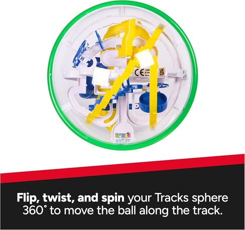 Rubik's Cube, Tracks 125 3D Gravity Maze & 3D Puzzle Game with 125 Obstacles, Challenging Problem-Solving Brain Teaser, Fidget Toy & Sensory Puzzle for Adults, Teens & Kids, for Ages 8 & Up in Kuwait