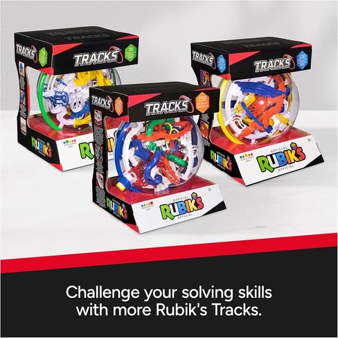 Rubik's Cube, Tracks 125 3D Gravity Maze & 3D Puzzle Game with 125 Obstacles, Challenging Problem-Solving Brain Teaser, Fidget Toy & Sensory Puzzle for Adults, Teens & Kids, for Ages 8 & Up in Kuwait