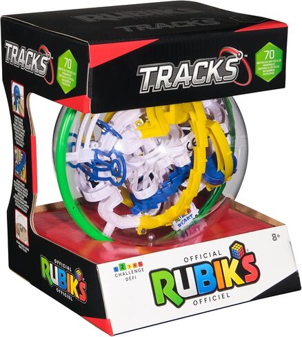 Rubik's Cube, Tracks 125 3D Gravity Maze & 3D Puzzle Game with 125 Obstacles, Challenging Problem-Solving Brain Teaser, Fidget Toy & Sensory Puzzle for Adults, Teens & Kids, for Ages 8 & Up in Kuwait