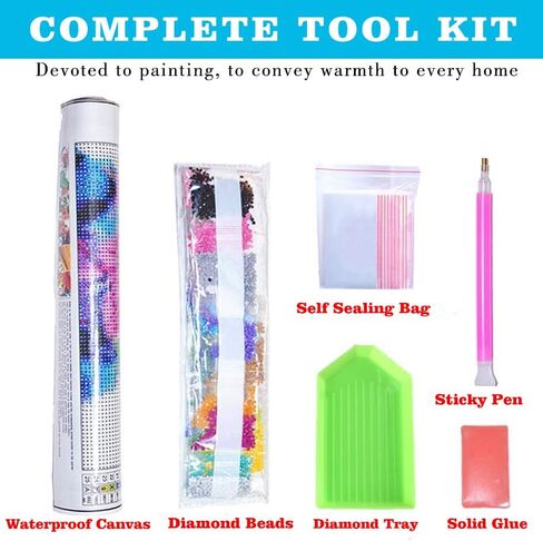 Meothan 5D Diamond Painting Kits for Adults Hot Air Balloons Diamond Art Kits for Adults Beginner DIY Diamond Art Painting Round Full Drill Diamond Gem Art Kits for Wall Decor Gift 12x16in in Saudi Arabia