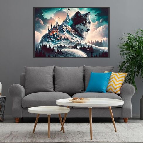 Meothan 5D Diamond Painting Kits for Adults Hot Air Balloons Diamond Art Kits for Adults Beginner DIY Diamond Art Painting Round Full Drill Diamond Gem Art Kits for Wall Decor Gift 12x16in in Saudi Arabia
