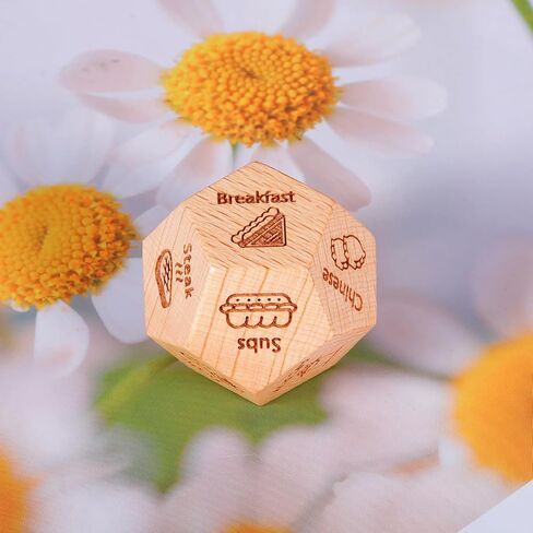 Anniversary Christmas Date Night Gifts for Wife Husband Men Women Stocking Stuffers for Adults Men Women Adult Gag Gifts Valentines Birthday Wood Food Dice Gifts for Him Her Boyfriend Girlfriend in Kuwait