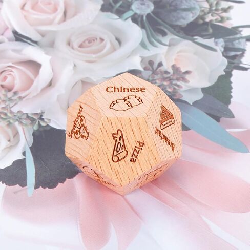Anniversary Christmas Date Night Gifts for Wife Husband Men Women Stocking Stuffers for Adults Men Women Adult Gag Gifts Valentines Birthday Wood Food Dice Gifts for Him Her Boyfriend Girlfriend in Kuwait