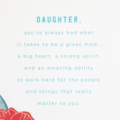 Hallmark Mothers Day Card for Daughter (Great Daughters Become Great Mothers) in Saudi Arabia