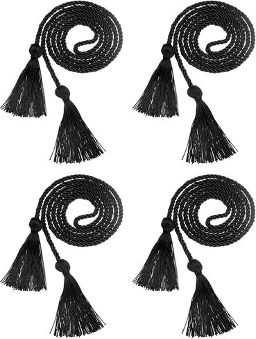 uxcell 4 Pcs Graduation Cords, Graduation Tassel Honor Cords, 2025 Graduation Honor Cord with Tassel, Braided Cords for Graduation Bachelor Gown Sewing, Purple in Kuwait