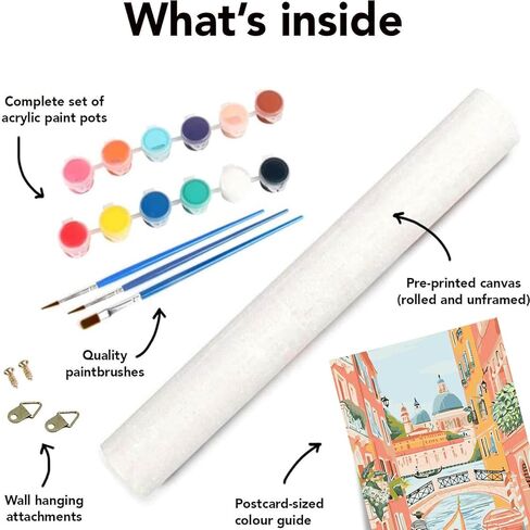 HOIYLDS 6 Packs Paint by Number for Adults Beginners, National Park Painting by Number Kits on Canvas Without Frame,Lanscape Craft Arts for Home Wall Decor in Saudi Arabia