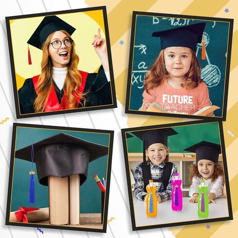 JULMELON Graduation Tassels, 50Pcs Mini Graduation Tassels with 50Pcs 2025 Year Charms for 2025 Keychain Making, Bookmark for DIY Crafts Ornaments Project, Gold in Saudi Arabia