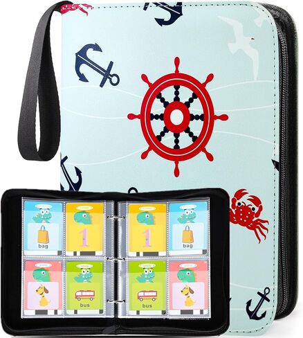 900 Pockets Trading Card Binder, Football Card Binder Album, Rugby Card Collector Album, PU Leather Card Collector Folder for MTG, Game Cards, Sports Cards (Football) in Kuwait