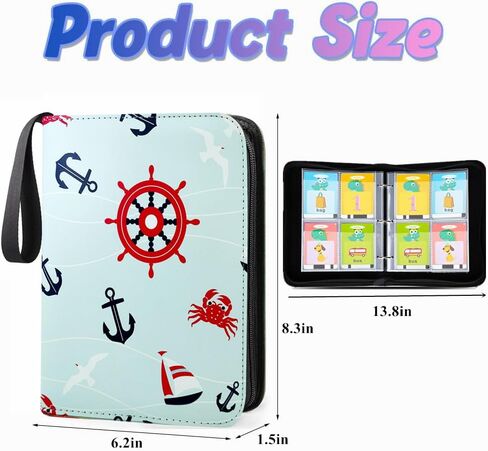 900 Pockets Trading Card Binder, Football Card Binder Album, Rugby Card Collector Album, PU Leather Card Collector Folder for MTG, Game Cards, Sports Cards (Football) in Kuwait