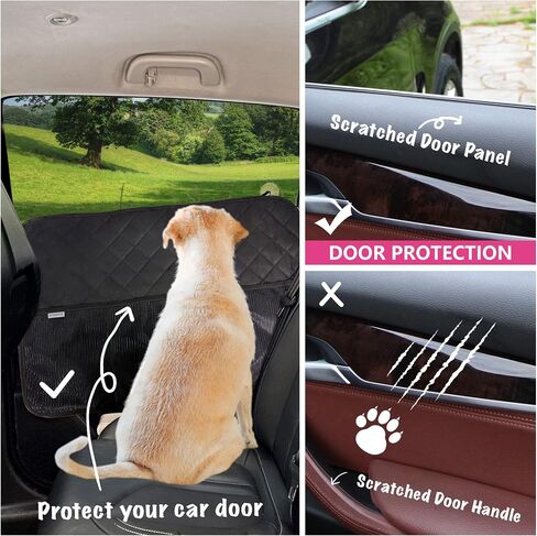 2PCS Car Door Protector for Dogs Pet Car Door Cover-Waterproof Scratchproof Nonslip Durable Car Door Protector, Machine Washable Pet Vehicle Door Guard (2 Packs Universal Fit) in Saudi Arabia