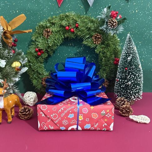 9 Inch Large Red Bows,5pcs Large Gift Bow- for Gift Wrapping, Wreath Decor, Anniversary, Gift Baskets, Christmas, Spring & Summer Events, Party Decorations (Red -2) in Kuwait