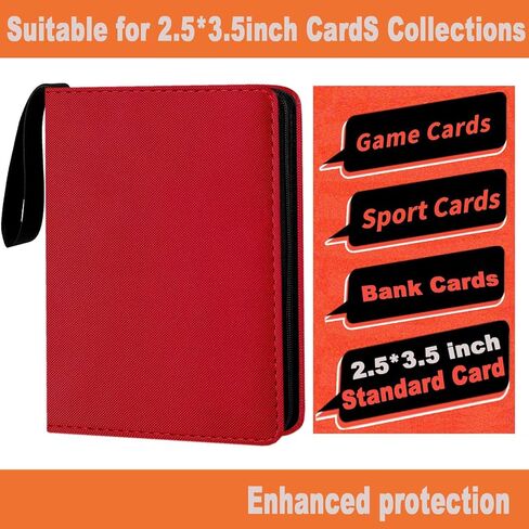 Card Binder 9 Pocket Precium Zipper Card Card Album 720 Cards Bolders for MTG TCG Sports Cards Binder (Black) in Kuwait