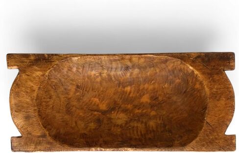 26" -27" Montana Decorative Wood Dough Bowl, The Montana Large Decorative Dough Bowl, Table Center Piece, Decorative Bowl in Kuwait