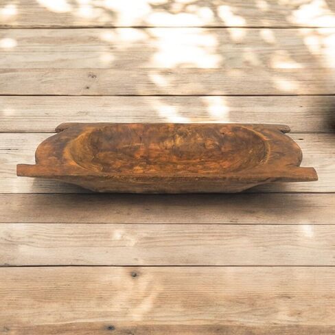 26" -27" Montana Decorative Wood Dough Bowl, The Montana Large Decorative Dough Bowl, Table Center Piece, Decorative Bowl in Kuwait