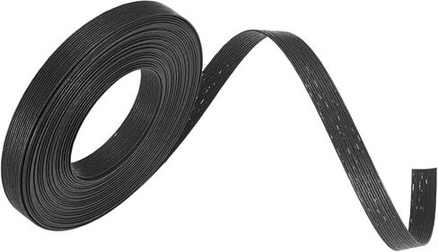 M METERXITY Paper Weaving Cane 12-Ply, 10.9 Yards x 0.47 Inch Paper Rattan Weaving Cane Material for DIY Crafts Making/Home Decoration, Basket Weaving Supplies [Black] in Kuwait