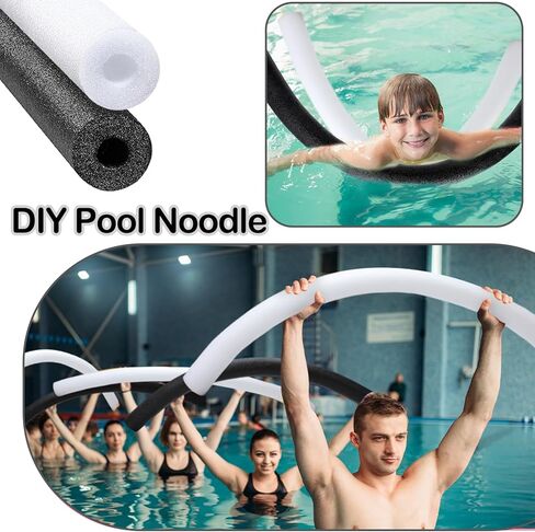 Hanaive 4 Pack 55 Inch x 3.5 Inch Jumbo Pool Noodles Floating Pool Noodles Foam Tube Extra Large Hollow Swim Noodles Floats Heavy Duty for Adults Swimming Craft Projects in Kuwait