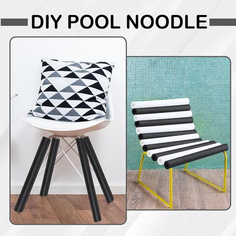 Hanaive 4 Pack 55 Inch x 3.5 Inch Jumbo Pool Noodles Floating Pool Noodles Foam Tube Extra Large Hollow Swim Noodles Floats Heavy Duty for Adults Swimming Craft Projects in Kuwait