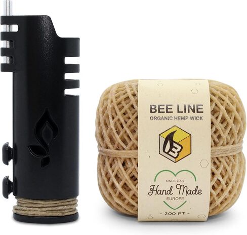 Beeline Hemp Roll Bundle Pack: 200 FT + Hemplights Lighter (Black) in Kuwait