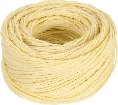 PATIKIL 98ft Beeswax Candle Wick, 80mm Candle Wicks Well Coated with Natural Beeswax for Candle Making Wick Lighter, Light Beige 2mm in Kuwait