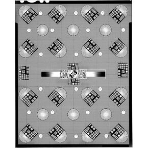 Digitize 4x5 Slides with Focus Checker by Vlads Test Target. Excellent Aid for Focusing DSLR/mirrorless Cameras. Digitize Your Priceless Slides & Negatives w/The Highest Sharpness. 4x5 Sheet.