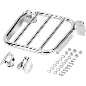 Softail Sport Luggage Rack Compatible with Holdfast Sissy Bar Upright 2018-Later Harley Davidson Softail Breakout FXBR FXBRS Fat Boy FLFB FLFBS Models Gloss Black