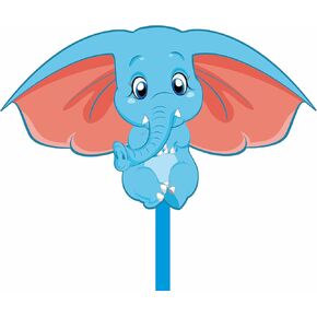 Elephant Kite for Kids and Come ، تتراوح أعمارهم بين 4-8 8-12 من السهل الطيران على Boys Boys Boys ، خط سلسلة ، مع ذيل ، مثالي للمبتدئين.