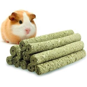 Uligota Timothy Hay Sticks 20pcs Rabbit Molar Toys Bunny Toys Toys Guinea Pig Toys Natural Pigs for That Handmade Arbbe Chews ويعامل Chinchilla Hamster Hamster Gerbil