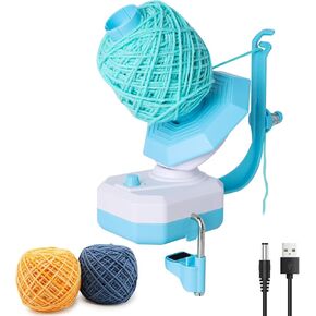 Yolispa Electric Yarn Winder, 10oz Large Capacity Yarn Ball Winder, Stepless Speed Automatic Winder for Crocheting and Knitting, Good Helper for Knitting Lovers