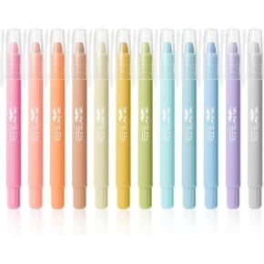 السيد Pen- gel Highlighters ، 12 حزمة ، ألوان متنوعة (الباستيل ، Morandi & Vintage) ، رواية الكتاب المقدس للأناجيل التي لا تنزف