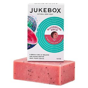 صابون Jukebox ، ديسكو البطيخ ، صابون الشريط الطبيعي للنساء ، العملية الباردة ، فرك ثقيل ، صابون الحمام مع عدم وجود مكونات ضارة ، تم إنشاؤها لجميع أنواع البشرة ، البطيخ ، الشمام ، Agave- 4.5 أوقية