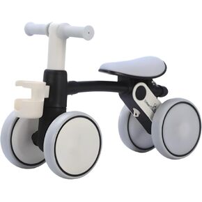 Toddler Balance Bike 18+ Months, Adjustable Handle Bars & Seat, Sippy Cup Holder Basket, Modern Chic Design, Lightweight & Durable, Promotes Coordination