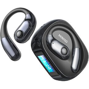 MINISO MS193 AI ترجمة سماعات الأذن في الوقت الفعلي OWS Wireless Bluetooth سماعات الأذن 135 Language Translator Open Open Earr Translating Headphones Fit IOS & Android لتعلم أعمال السفر