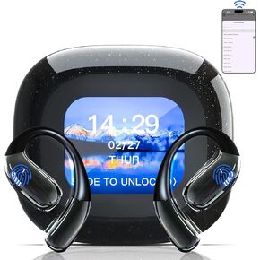 ترجمة سماعات الأذن في الوقت الفعلي ، سماعات أذن مترجم منظمة العفو الدولية مع شاشة LCD ، سماعات الترجمة 3-في 1 144 لغة ، تطبيق iOS & Android ، اشتراك مجاني لمدة عامين ، مثالي للسفر والأعمال ، الأسود