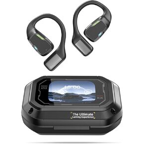 سماعات Earazer Translator Earbuds XP6 AI سماعات أذن Bluetooth للاستماع إلى الموسيقى والاتصال ، ودعم 135 لغة ترجمة وملخص للاجتماع