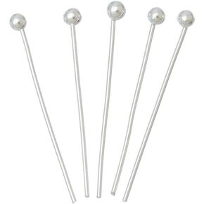 50pcs adabele sterling sterling sterling roll all headpin headpin dins 25mm (1 inch) hypoallergenic for diy craft mowner