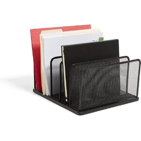 Tru Red Staples TR57558-CC 5 Compartment Wire Mesh Organizer ، Matte BK