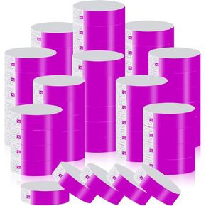 1000 PCS Wristbands for Events Bandproof Wrist Bands Lightweight Festival Festival Wristbands Neon لاصق فرقة معصم الحفلات للحفلة