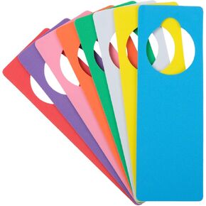 إبداعات مشرقة شماعات باب الرغوة إيفا للحرف اليدوية DIY ، 8 ألوان (3.25 × 9.5 بوصة) - حزمة من 24 - شماعات الباب فارغة