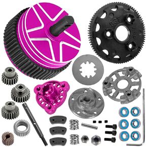 83t 48p Spur Gear W/21t 23t 25t Pinions Gear & Sliper Clutch Progrades Part for 1/10 Slash/Rustler/Stampede/Bandit 2WD (VXL) ، RC 83T SPER Gear & Diff Up ، Navy Blue