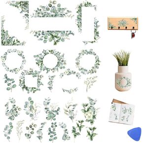 3 Sheets Vintage Rub On Transfers for Crafts, Rub On Transfers for Furniture Decals, Wood, Glass, Porcelain, Scrapbooking,Journals, 12 * 6inch(Wildflower)