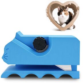 Cardboard Cutter for Cat Scratferlers & Crafts - Cardboard Strip Cutter - There Tricle Heart Mood المطبوع ثلاثي الأبعاد مع الشفرات - حل إعادة تدوير المهارات DIY | هدايا للقطط/عاشق الحرف اليدوية