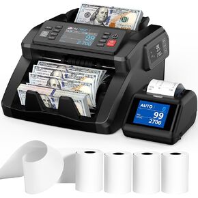 N70 آلة الطائفة المختلطة مع طابعة حرارية ، عداد الفاتورة مع طابعة إيصال ، 4pcs 58 ملم الورق الحراري