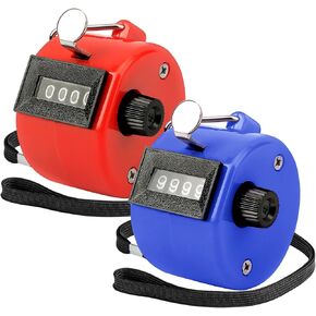 عدادات Ktrio 2 Pack Metal Tally و 2 حزمة عدادات نقر بلاستيكية