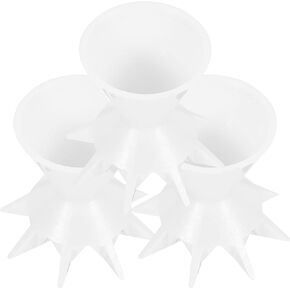 COHEALI Pouring Paint Acrylic Pouring Paint 3pcs Silicone Cups Paint Cups Painting Pouring Cups Reusable Cups for Poured Paint Craft Projects (White) Pouring Paint Acrylic Pouring Paint