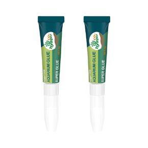 Aquarium Glue, Clear Coral Glue for Plants, Rocks, Moss, Coral, Stone, Wood - Quick Drying, Fish Safe, Freshwater & Saltwater Aquascaping - 5g (2PCS)