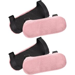 PATIKIL Office Chair Arm Pads, 4 pcs Office Chair Arm Cover Soft Office Chair Armrest Pads Memory Foam Cotton Removable Washable for Desk Computer Gaming, Purple